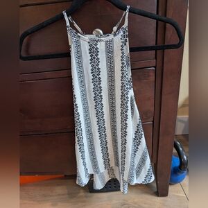 Paper Crane Black and White Striped Tank Top